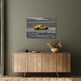 Sklenený obraz - Rýchle auto (70x50 cm)