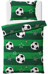 Bavlnené posteľné obliečky Futbalové lopty
