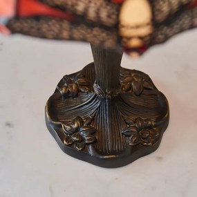 Endon 64091 - Stolná lampa Tiffany DRAGONFLY 1xE14/40W/230V priemer 20 cm