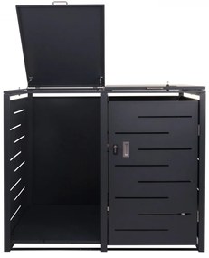 Prístrešok na smetiaku a drevo E83