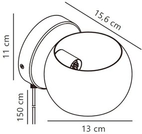 Nordlux - Nastaviteľné nástenné bodové svietidlo BELIR 1xG9/5W/230V zelená