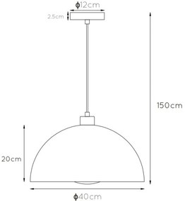 Lucide 45496/01/44 - Luster na lanku SIEMON 1xE27/40W/230V oranžová