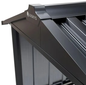 InternetovaZahrada Garáž pre robotickú kosačku 98x89x63 cm - antracit