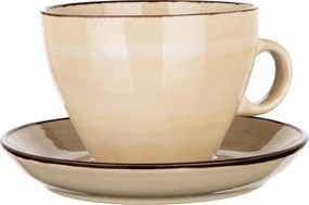 Banquet Šálka s podšálkou PALAS, 290 ml, krémová