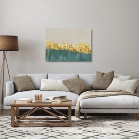 Sklenený obraz - Textúra so zlatým dekorom (70x50 cm)