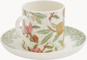 Keramické šálky na espresso's podšálkami Morris & Co., 4 ks