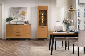 Komoda Lazure 45 136 cm dub Rustikal karamelový