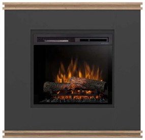 Elektrický krb Vena 23 čierny/dub