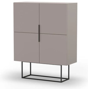 Sivobéžová skrinka 100x130 cm Titan – Marckeric