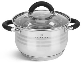 6 kusový set hrncov - silikónové úchytky