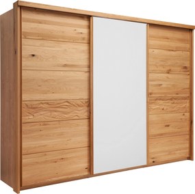 XXXLutz ŠAT. SKRIŇA S POSUV. DVERAMI, dub, biela, farba duba, 285/216/70 cm Linea Natura - Skrine - 002686001548