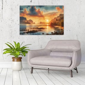 Obraz - Pohľad z pláže (90x60 cm)