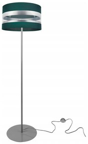 Stojacia lampa Intense Chrome, 1x textilné tienidlo (výber zo 6 farieb), (výber z 3 farieb konštrukcie), (fi 35cm), o
