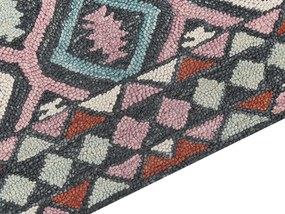 Vlnený koberec 200 x 200 cm viacfarebný HAYMANA Beliani