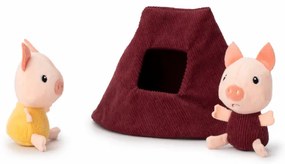 Lilliputiens - textilný domček s rozprávkou O vlkovi a troch malých prasiatkach