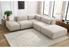 Béžová rohová pohovka (variabilná) Jeanne - Bobochic Paris