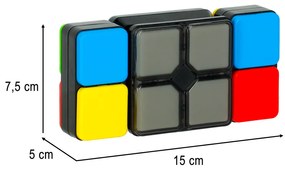 KIK LED puzzle kocka – elektronická arkádová hra 4v1 pre deti 6+ (2×AA)