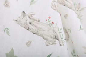 Detské mušelínové plienky BABYMAM PREMIUM 60x75 cm - sada 3 ks - Lesné zvieratká