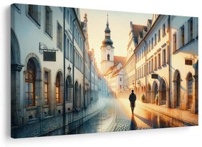 Obraz prechádzka rannou ulicou