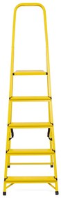 Elkop Oceľový rebrík žltý, 5 priečok