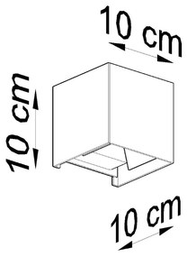 Nástenné LED svietidlo Luca, 1x LED 6w, 3000k, b