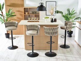 Stolička Adel (béžová + čierna). Akcia -20%. Vlastná spoľahlivá doprava až k Vám domov. 1110638