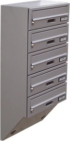 M37U schránka úkosová RAL 5. schránok Menovka + menovka RAL 9005 / Čierna