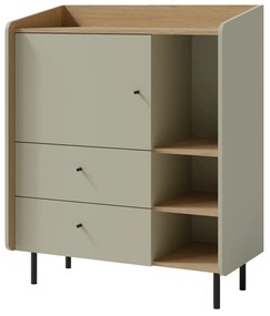 Meblar Detská komoda Alesio AE9 - zelená