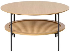 Dizajnový konferenčný stolík Lakshmana 80 cm prírodný dub