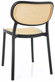 Jídelní židle Bali béžová/černá