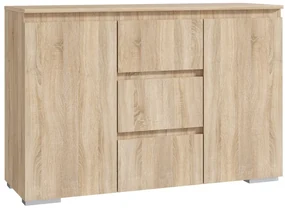 Komoda 120 cm, farba dub sonoma