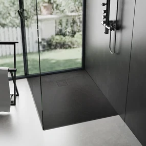 Rea Magnum Black, SMC sprchová vanička 100x80x2,5 cm, čierna, REA-K3330