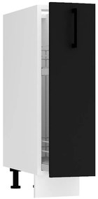 Kuchynská skrinka Max D20 Cargo + Kôš čierna