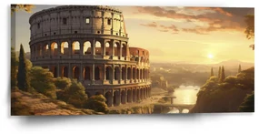 Sablio Obraz Rím Koloseum Historic - 110x50 cm