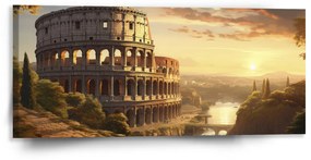 Sablio Obraz Rím Koloseum Historic - 110x50 cm