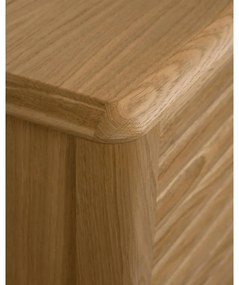 Nízka komoda v dekore duba v prírodnej farbe 200x86 cm Lenon – Kave Home