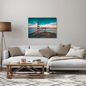 Sklenený obraz- Golden Gate, San Francisco (70x50 cm)