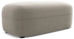 Béžová zamatová podnožka Moana – Makamii