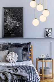 Toolight Toolight, stropné svietidlo 5xE27, APP1818-5CPR, zlatá, OSW-00668