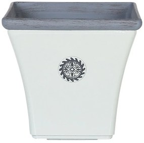 Kvetináč ESTANCIA 35x37x37 cm (keramika) (biela). Vlastná spoľahlivá doprava až k Vám domov. 1018928