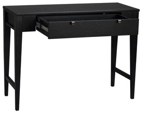 Čierny dubový konzolový stolík Rowico Fulla