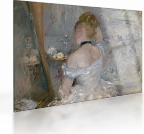 Sklenený obraz - Berthe Morisot, Woman at Her Toilette, reprodukcia (70x50 cm)