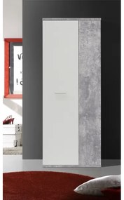 Komoda/Botník SIMO biela/šedý betón