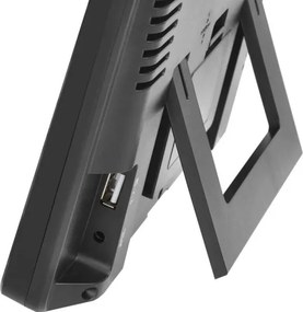 Meteostanica s LCD displejom GoSmart 230V/3xAAA Wi‑Fi Tuya čierna