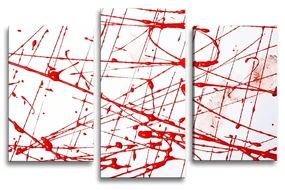 Sablio Obraz - 3-dílný Krvavé škvrny - 75x50 cm