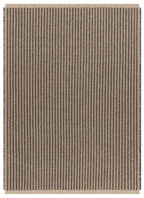 Koberec JUTE 3650 so strapcami čierny / béžový