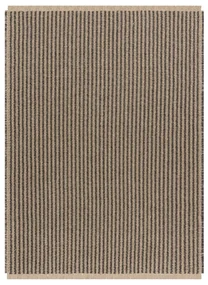 Koberec JUTE 3650 so strapcami čierny / béžový