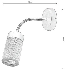 Nástenné LED svietidlo ANNICK, 1xLED 5W (súčasť balenia), drevené tienidlo, olejovaný dub, B