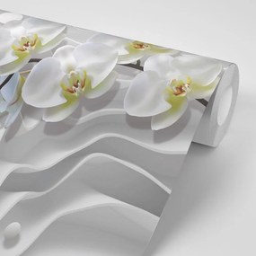 Tapeta orchidea na abstraktnom pozadí - 450x300