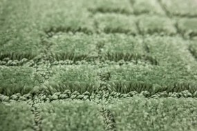 Kúpeľňový koberček Sego zelený, mozaika